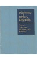 American Writers in Paris, 1920-1939 (Dictionary of Literary Biography Series, No 4)