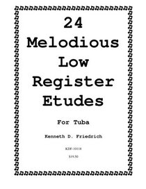 24 Melodious Low Register Etudes for Tuba