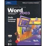 Microsoft Office Word 2003: Complete Concepts and Techniques