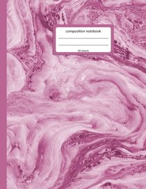 Pink Marbled College Ruled Composition Notebook: Blank Pages, Large 8.5 x 11 inch Book for Girls, Boys, Teens, Adults, Journaling, Work, Notes and School (Marbled Notebooks) (Volume 1)