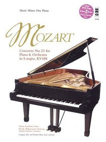 Music Minus One Piano: Mozart Concerto No. 23 in A major, KV488 (Book & 2 CDs)