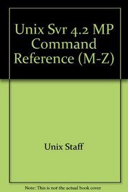 Command Reference (M-Z) for Intel Processors (Svr4.2 Mp)