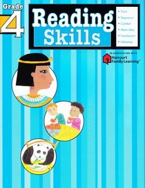Reading Skills: Grade 4 (Flash Kids Harcourt Family Learning)