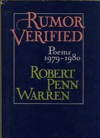 Rumor Verified Poems 1979-1980