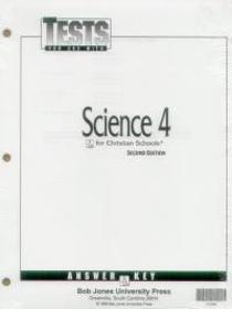 bob jones science 4 student tests 2nd ed.