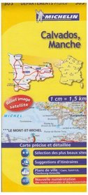 Calvados, Manche 1:150,000 Road Map #303