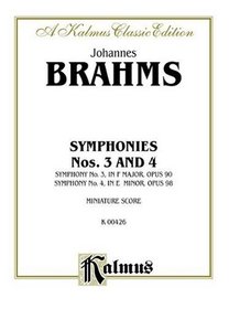Symphonies Nos. 3 & 4: Miniature Score (Miniature Score) (Kalmus Edition)