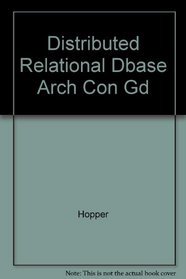Distributed Relational Dbase Arch Con Gd