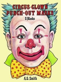 Circus Clown Punch-Out Masks (6 Masks)