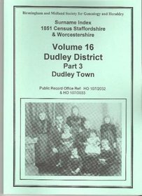 Surname Index: 1851 Census, Staffordshire and Worcestershire: Dudley District Vol 16