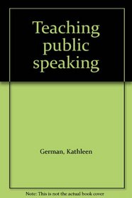 Teaching public speaking