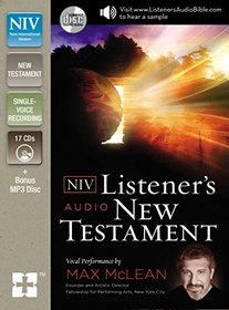 NIV, Listener's Audio New Testament, Audio CD: Vocal Performance by Max McLean