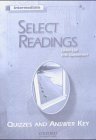 Select Readings: Quizzes and Answer Keys (available Online Only) Intermediate level