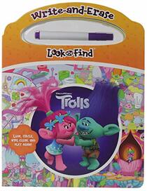 DreamWorks Trolls - Write-and-Erase Look and Find - Wipe Clean Learning Board - PI Kids