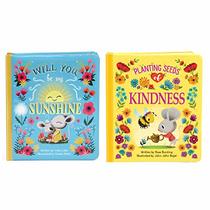 2 Pack Padded Board Books - Planting Seeds of Kindness & Will You Be My Sunshine Board Books (Love You Always)