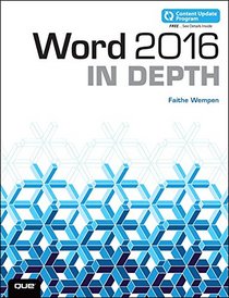 Word 2016 In Depth (includes Content Update Program)