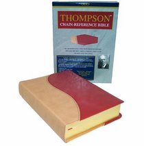 Thompson Chain Reference Bible (KJV, Handy Size, 2-color Tan/Red Deluxe Kirvella Material, Red Letter)