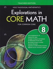 Explorations in Core Math: Common Core Teacher Edition Grade 8 2014