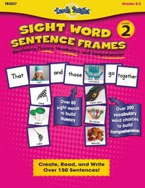 Sight Word Sentence Frames, Level 2, Grades K-2