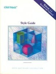 Style Guide: Release 1.1 (Osf/Motif Series)