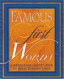 Famous First Words Knowledge Cards Deck