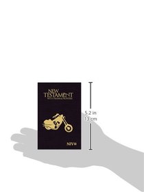 NIV, New Testament with Psalms and   Proverbs, Pocket-Sized, Paperback, Black Motorcycle
