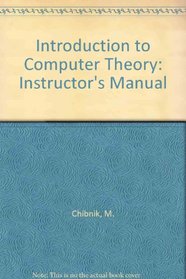 Introduction to Computer Theory-Teacher's Edition