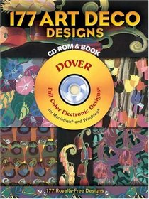 177 Art Deco Designs CD-ROM and Book (CD Rom & Book)