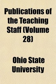 Publications of the Teaching Staff (Volume 28)