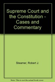 American Constitutional Law: Introduction and Case Studies