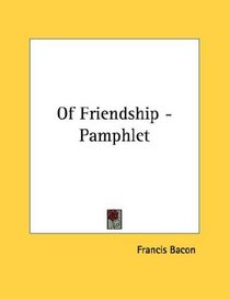 Of Friendship - Pamphlet
