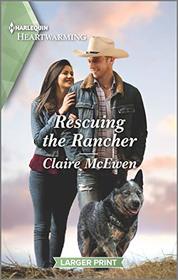 Rescuing the Rancher (Heroes of Shelter Creek, Bk 4) (Harlequin Heartwarming, No 344) (Larger Print)