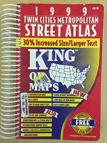1999 Twin Cities Metropolitan Street Atlas (Hudson King of Maps Series) (USA Streefinder Atlases)