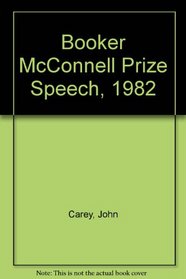 Booker McConnell Prize Speech, 1982