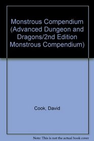 Monstrous Compendium (Advanced Dungeon and Dragons/2nd Edition Monstrous Compendium)
