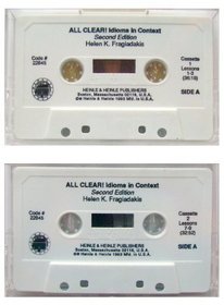 All Clear! : Idioms in Context, Audiocassettes