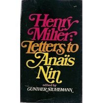 Letters to Anais Nin (Tesoro Books)