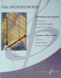Romances Sans Paroles Op.19 for Oboe and Piano