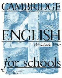 Cambridge English for Schools 4 Workbook