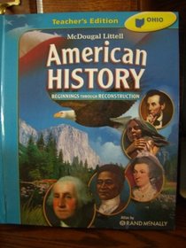 American History Beginning Through Reconstruction. Teacher's Edition