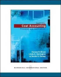 Cost Accounting: Principles and Applications