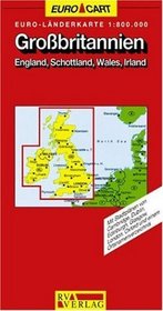 Grosse Landerkarte 1:800.000: Mit Stadtplanen Von Cambridge, Dublin, Edinburgh, Glasgow, London and Oxford: Mit 32 Seiten Reisefuhrer (GeoCenter Euro Map) (German Edition)