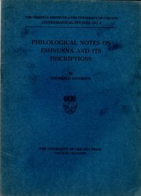 Philological Notes on Eshnunna and Its Inscriptions