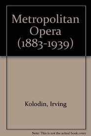 Metropolitan Opera (1883-1939)
