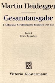 Fruhe Schriften (His Gesamtausgabe) (German Edition)