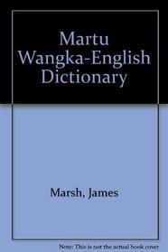 Martu Wangka-English Dictionary