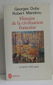 Histoire de la civilisation francaise