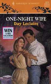 One-Night Wife (Harlequin Romance, No 3376)