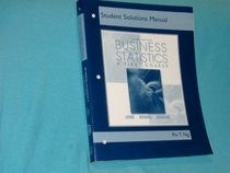 Student solutions manual [for] Business statistics : a first course, third edition, [by] David M. Levine, Timothy c. Krehbiel, Mark L. berenson