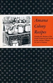 Amana Colony Recipes